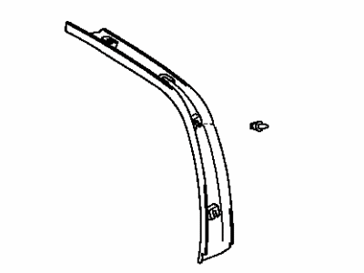 Toyota 67938-42021-B1 Garnish, Back Door Side, LH