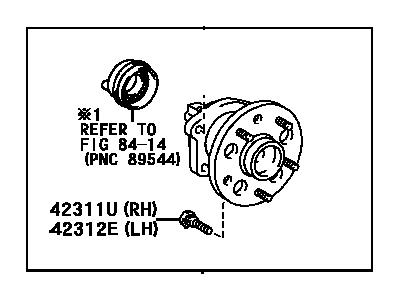 2004 Toyota RAV4 Wheel Bearing - 42450-42030