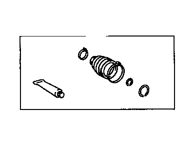 Toyota 04438-42071 Front Cv Joint Boot Kit Inboard Joint, Left