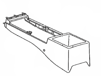 Toyota FJ Cruiser Center Console Base - 58802-35240-B0