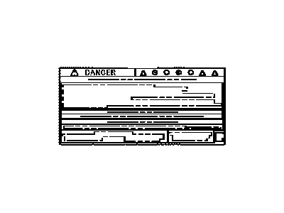 Toyota G9288-47080 Label, Battery CAUTI