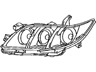 Toyota 81170-06451 Driver Side Headlight Unit Assembly