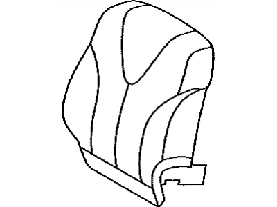 Toyota 71074-06C71-B0 Front Seat Back Cover, Left(For Separate Type)