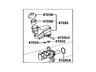 2009 Toyota Camry Master Cylinder Repair Kit - 47201-06430