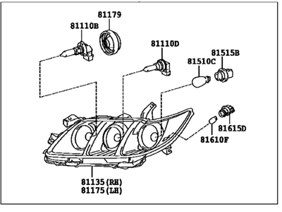 Toyota 81110-06201