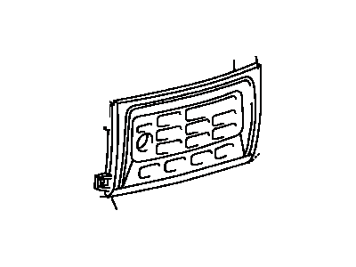 Toyota 55902-60110 Panel Sub-Assy, Air Conditioner