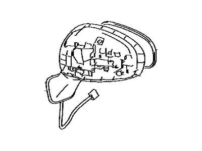 Toyota Prius V Car Mirror - 87910-47490