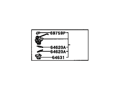 2000 Toyota Echo Door Lock - 64610-52040