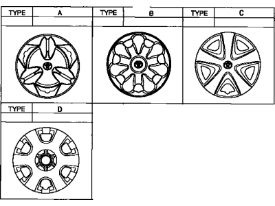 Toyota Echo Wheel Cover - 42602-52180