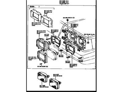 1983 Toyota Cressida Headlight - 81150-80176