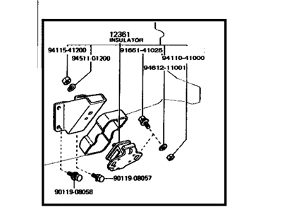 Toyota Corona Engine Mount - 12302-39028