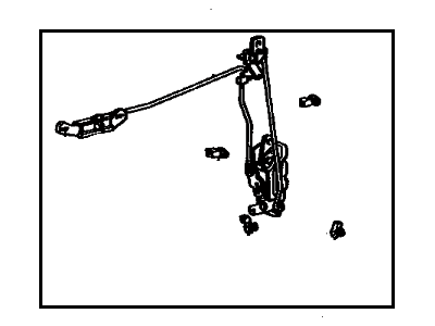 1976 Toyota Corona Door Lock - 69320-20050