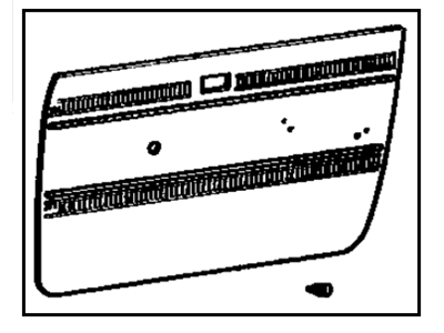 Toyota 67610-20430-01 Board Sub-Assembly, Front Door Trim, RH