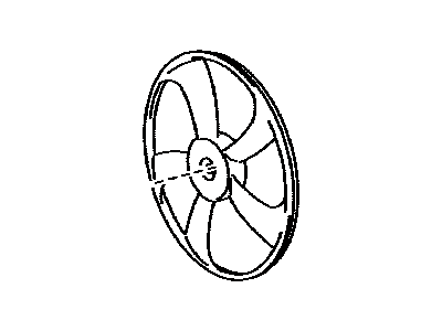 Toyota 16361-0T041 Fan