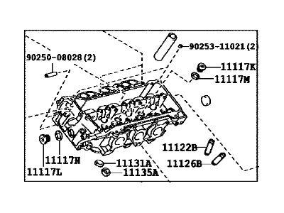 Toyota Highlander Cylinder Head - 11102-09201