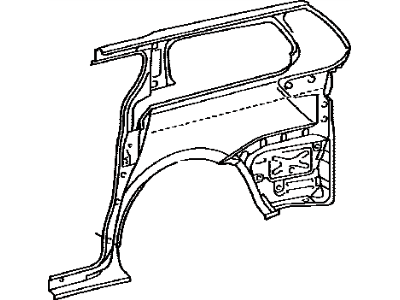 Toyota 61611-08040 Panel, Quarter, RH