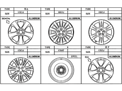 Toyota 42611-08210 Wheel, Disc