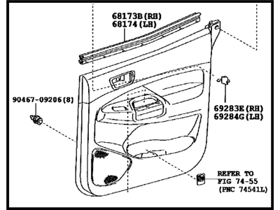 Toyota 62520-04020-B0