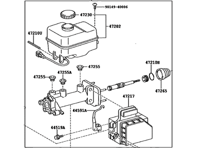 Toyota 47201-04170 Brake Master Cylinder Sub-Assembly