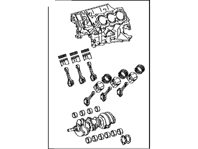 Toyota 11400-75600 Block Assembly, Short