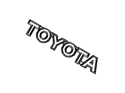 75471-04030 Genuine Toyota Rear Body Name Plate, No.1