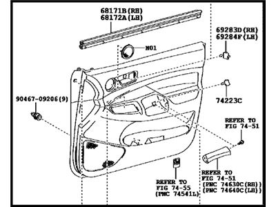 Toyota 67620-04471-C1 Panel Assembly, Fr Door