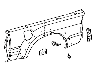 Toyota 65600-04390 Panel Assembly, Rear Body