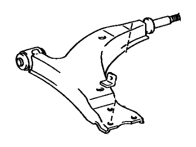 Toyota 48068-20180 Front Suspension Control Arm Sub-Assembly Lower Right