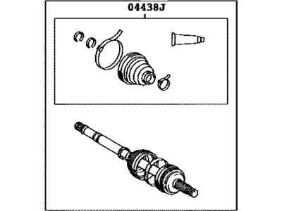 Toyota Prius Axle Shaft - 43470-49595