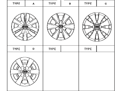 Toyota 42602-52260 Wheel Cap Sub-Assembly