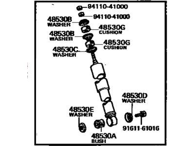 1981 Toyota Corolla Shock Absorber - 48531-19636