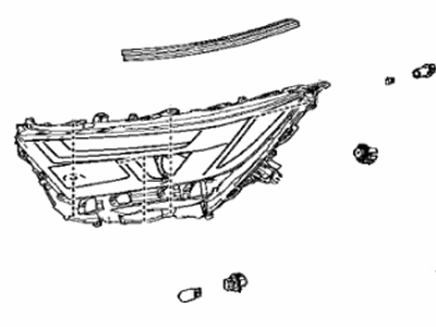 Toyota 81150-0R150 Driver Side Headlight Assembly