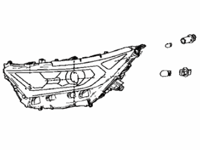 Toyota 81150-0R430 HEADLAMP ASSY, LH