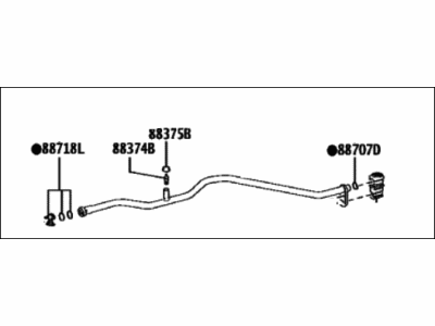 2023 Toyota RAV4 A/C Hose - 88710-0R300