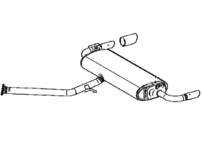 2023 Toyota RAV4 Muffler - 17430-F0490