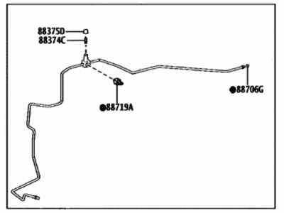 2023 Toyota RAV4 A/C Hose - 88710-0R270