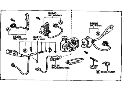 Toyota Pickup Turn Signal Switch - 84310-35250