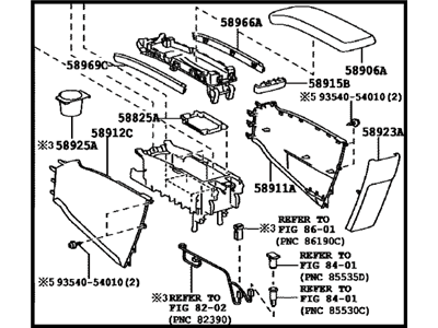 Toyota 58901-47092-B2 Box Sub-Assembly, CONSOL
