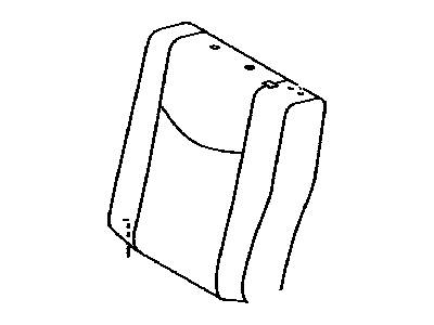 Toyota 71078-47200-E6 Rear Seat Back Cover, Left (For Separate Type)