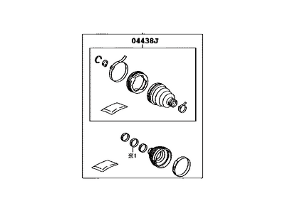 Toyota Prius CV Boot - 04428-47065