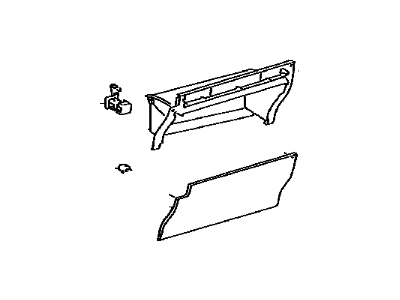 Toyota 55550-47081-C0 Door Assembly, Glove Compartment