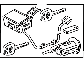 Toyota Prius Ignition Lock Cylinder - 89709-47030 Cylinder & Key Set, Ignition W/Transponder