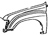 Toyota T100 Fender - 53812-34010 Fender Sub-Assy, Front LH