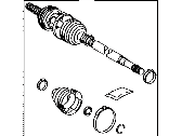 Toyota T100 CV Joint - 43460-39035 Shaft Assembly Front Drive Outboard Joint Right