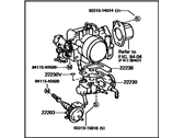 Toyota MR2 Throttle Body - 22210-16230 Throttle Body Assembly