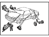 Toyota Celica Door Lock Cylinder - 69005-20340 Cylinder Set, Lock