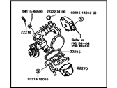 Toyota Celica Throttle Body - 22210-74270 Throttle Body Assembly