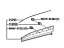 Toyota 75073-42070 MOULDING SUB-ASSY, F