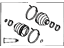 Toyota 04438-20130 Front Cv Joint Boot Kit, In Outboard, Right