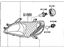 Toyota 81150-52190 Driver Side Headlight Assembly Composite